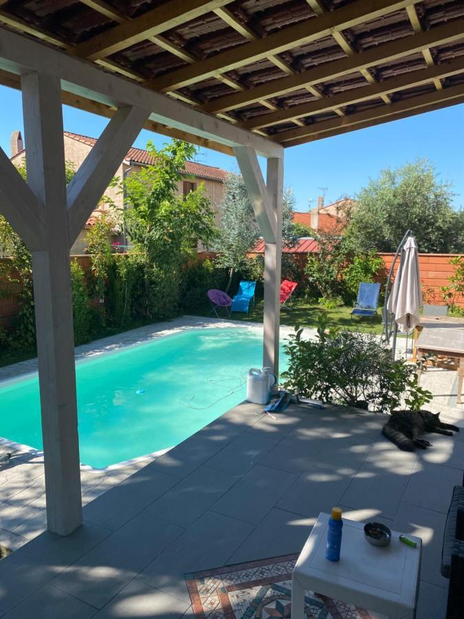 Toulouse Metropole Chambre Privée de Luxe - SDB WC privée Terrasse Piscine Aqua Bike Privées Cugnaux Esterno foto