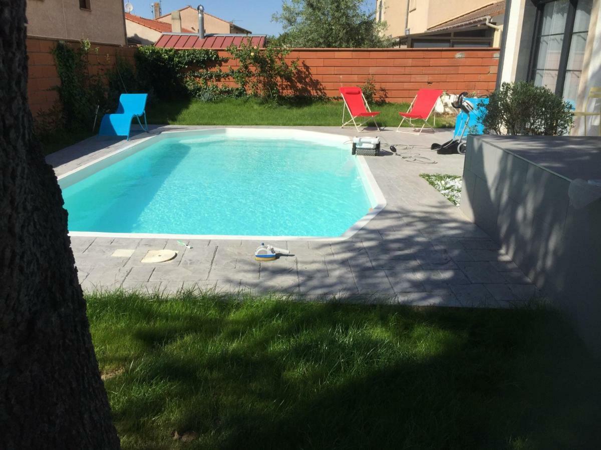 Toulouse Metropole Chambre Privée de Luxe - SDB WC privée Terrasse Piscine Aqua Bike Privées Cugnaux Esterno foto