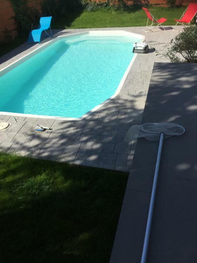 Toulouse Metropole Chambre Privée de Luxe - SDB WC privée Terrasse Piscine Aqua Bike Privées Cugnaux Esterno foto